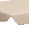 vidaXL Replacement Canopy for Garden Swing Beige 188/168x145/110 cm