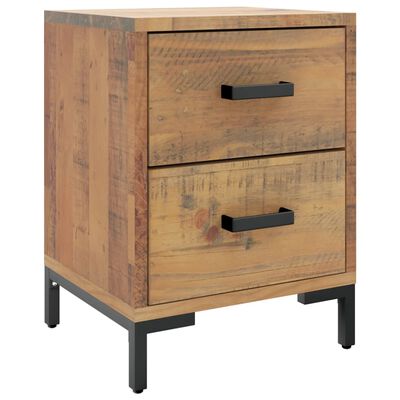 vidaXL Bedside Cabinet Brown 36x30x45 cm Solid Pinewood