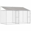 vidaXL Dog Cage Silver 400 x 200 x 256 cm Galvanised Steel