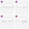 vidaXL Sofa Set 2 pcs Dark grey 173 x 131 x 67 cm Fabric