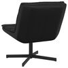 vidaXL Swivel Chair Black 63 x 75 x 76 cm PU