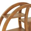 vidaXL Yin Yang Wall Shelf 80x17.5x80 cm Solid Teak Wood