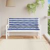 vidaXL Garden Bench Cushions 2 pcs Blue&White Stripe 150x50x7 cm Fabric