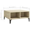vidaXL Coffee Table Sonoma Oak 60x60x30 cm Engineered Wood