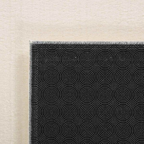vidaXL Washable Rug Soft Shaggy Cream 160x230 cm Anti Slip