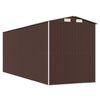 vidaXL Garden Shed Dark Brown 192x523x223 cm Galvanised Steel