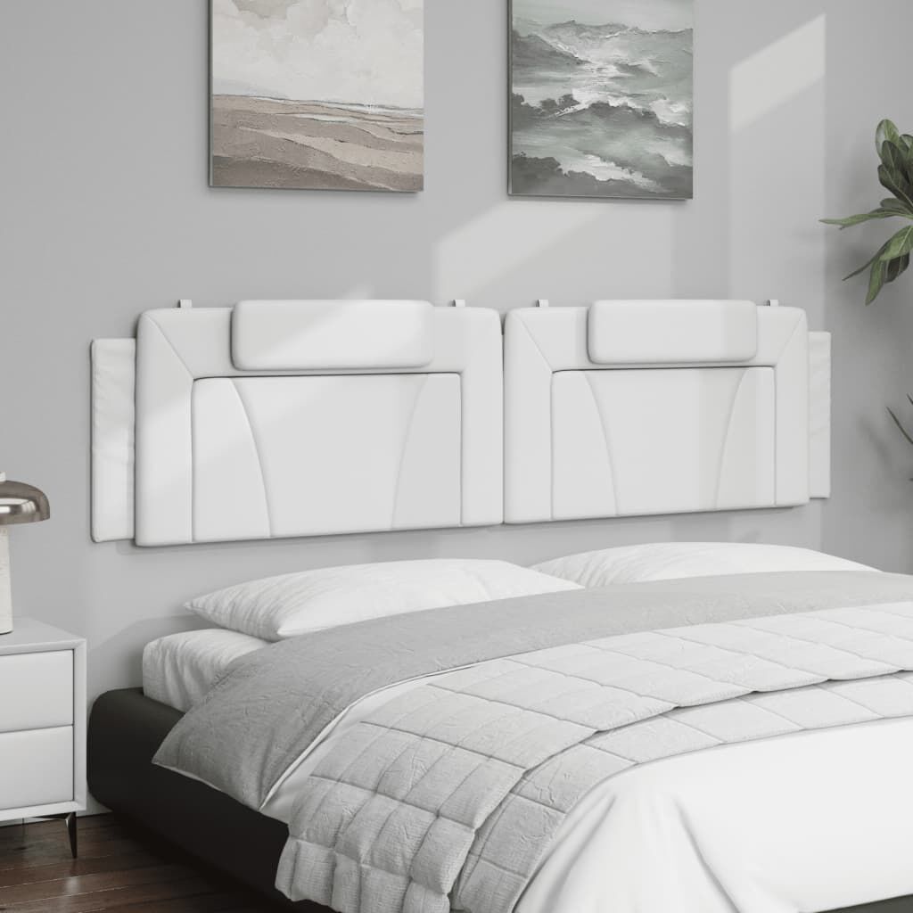 vidaXL Headboard Cushion White 193 cm Faux Leather