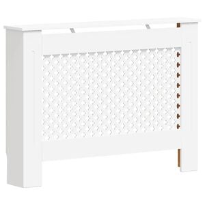 vidaXL Radiator Cover White 112x19x81.5 cm MDF