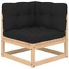 vidaXL 9 Piece Garden Lounge Set with Cushions Solid Pinewood