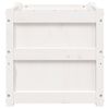 vidaXL Garden Planters 2 pcs White Solid Wood Pine