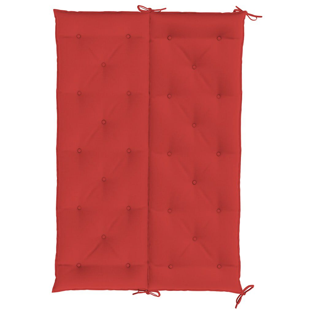 vidaXL Garden Bench Cushion Red 150x(50+50)x7cm Oxford Fabric