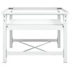 vidaXL Washing Machine Pedestal with Pull-Out Shelf White