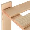 vidaXL 3-Tier Storage Rack 60x28.5x90 cm Solid Pinewood