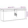 vidaXL Aluminium Box 48.5x14x20 cm Silver