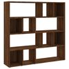 vidaXL Book Cabinet/Room Divider Brown Oak 105x24x102 cm