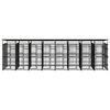 vidaXL Outdoor Dog Kennel with Roof Steel 14.75 m²