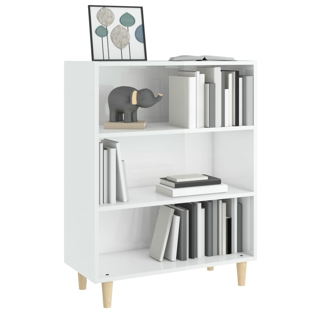 vidaXL Sideboard High Gloss White 69.5x32.5x90 cm Engineered Wood