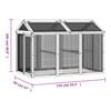 vidaXL Run Box Brown 141x94x104 cm Solid Wood Pine