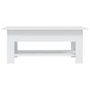 vidaXL Coffee Table White 102x55x42 cm Engineered Wood