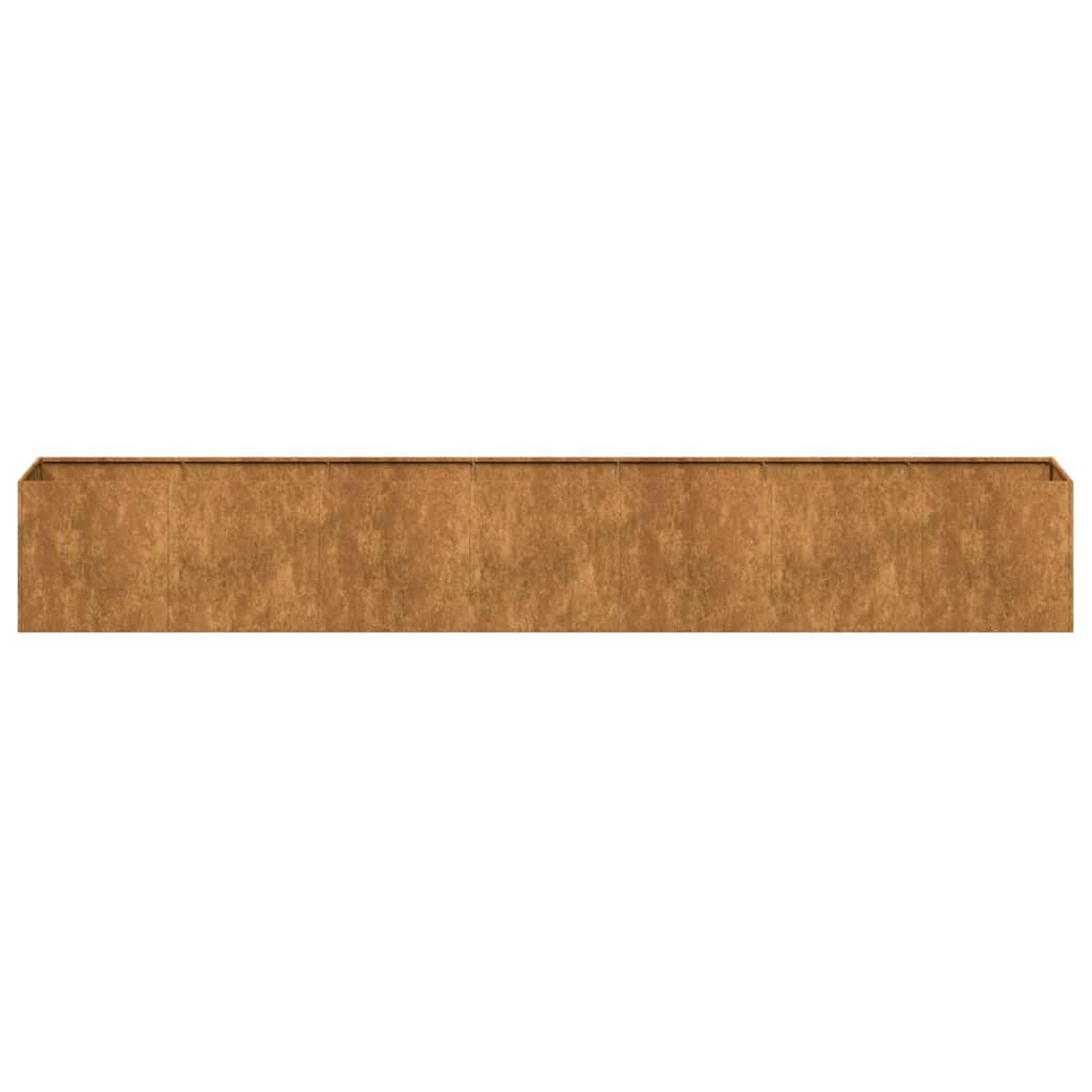 vidaXL Planter Rusty 280x40x40 cm Weathering Steel