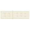 vidaXL Deck Chair Cushion Cream (75+105)x50x4 cm