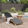 vidaXL Garden Sunlounger Brown 198 x 55 x 58.5 cm Solid Teak Wood
