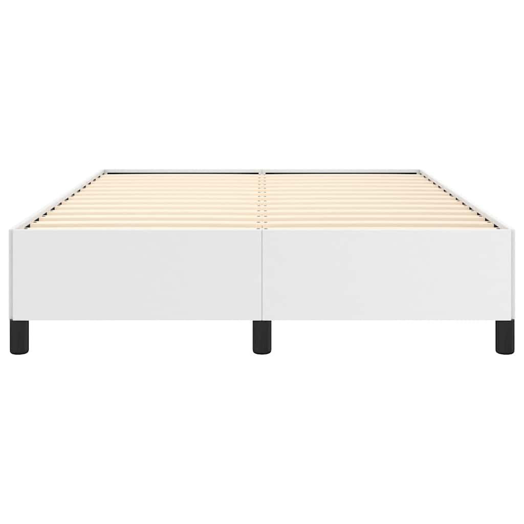 vidaXL Bed Frame without Mattress White 137x190 cm Full Faux Leather