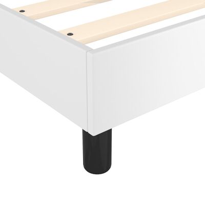 vidaXL Box Spring Bed Frame White 152x203 cm Queen Faux Leather