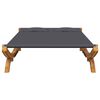vidaXL Outdoor Lounge Bed 165x188.5x46 cm Solid Bent Wood Anthracite