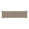 vidaXL Garden Bench Cushion Taupe 200x50x7 cm Oxford Fabric