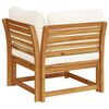 vidaXL Garden Sofa Corner with Cushions 73x73x65 cm Solid Wood Acacia