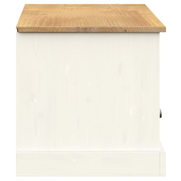 vidaXL TV Cabinet VIGO White 156x40x40 cm Solid Wood Pine