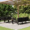 vidaXL 7 Piece Garden Lounge Set with Cushions Aluminium Anthracite
