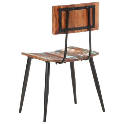 vidaXL Dining Chairs 2 pcs Solid Reclaimed Wood