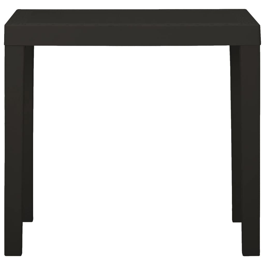 vidaXL Garden Table Anthracite 79x65x72 cm Plastic