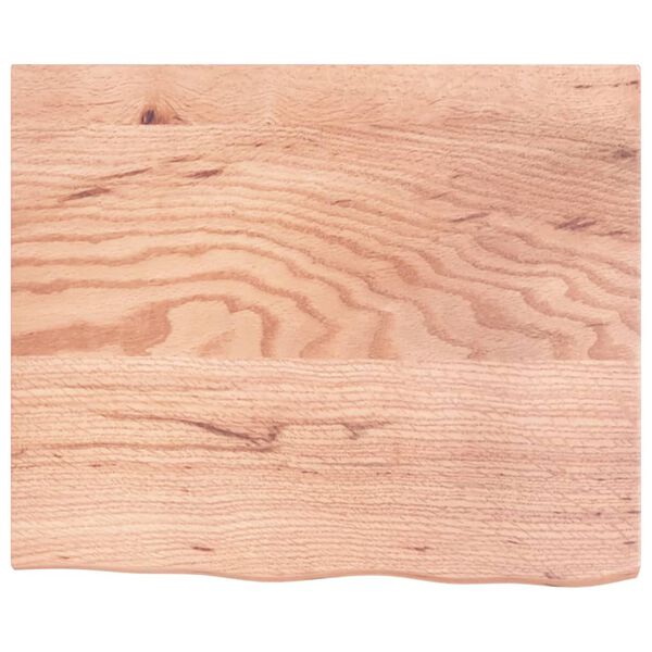 vidaXL Table Top Light Brown 60x50x2 cm Treated Solid Wood Oak