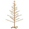 vidaXL Wooden Christmas Tree with Stand Brown 150 cm Solid pine wood