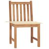 vidaXL Garden Chairs 2 pcs with Cushions Solid Teak Wood