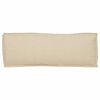 vidaXL Cushion Beige 110 x 40 x 8 cm Oxford Fabric