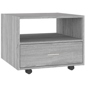 vidaXL Coffee Table Grey Sonoma 55x55x40 cm Engineered Wood