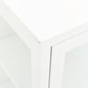vidaXL Sideboard White 105x35x70 cm Steel and Glass