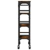 vidaXL Kitchen Trolley Smoked Oak 53x20x76 cm Engineered Wood