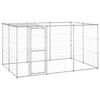 vidaXL Outdoor Dog Kennel Galvanised Steel with Roof 7.26 m&sup2;