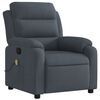vidaXL Massage Recliner Chair Dark Grey Velvet