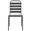 vidaXL 5 Piece Outdoor Dining Set Steel Dark Grey