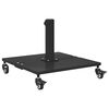 vidaXL Outdoor Umbrella Base Black 45 x 45 x 31 cm Steel