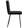 vidaXL Dining Chairs 2 pcs Black Velvet