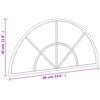vidaXL Wall Mirror Black 60x30 cm Arch Iron