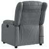 vidaXL Electric Massage Recliner Chair Grey Faux Leather
