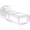 vidaXL 3 Piece Garden Lounge Set with Dark Grey Cushions Acacia Wood
